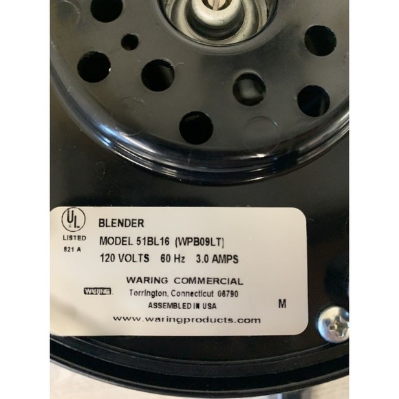 Waring Pro Commercial Blender Replacement Part MOTOR BASE 51BL16 MWB18CH - Picture 6 of 6